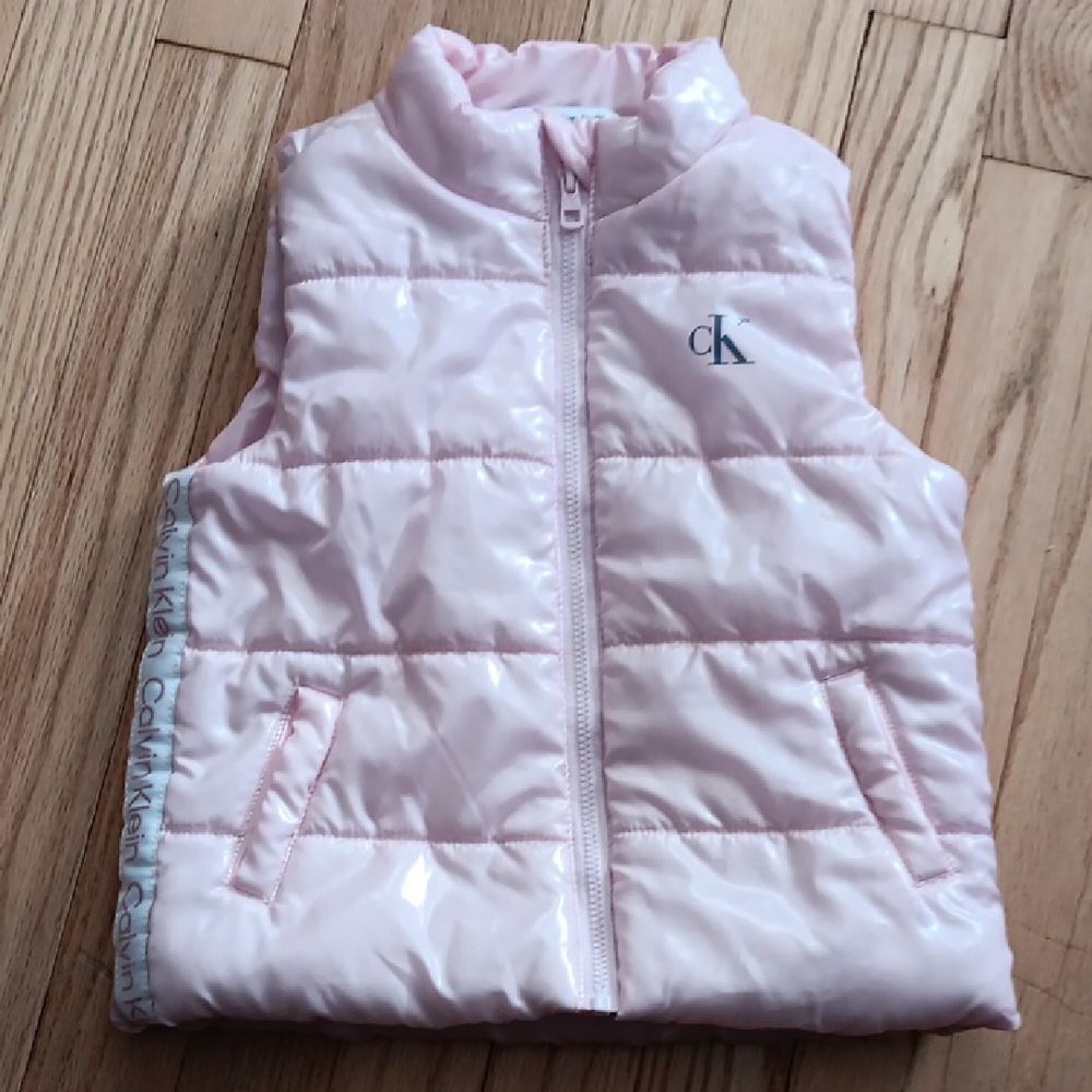 Calvin Klein Kids Pink Puffer Vest Girls 2T